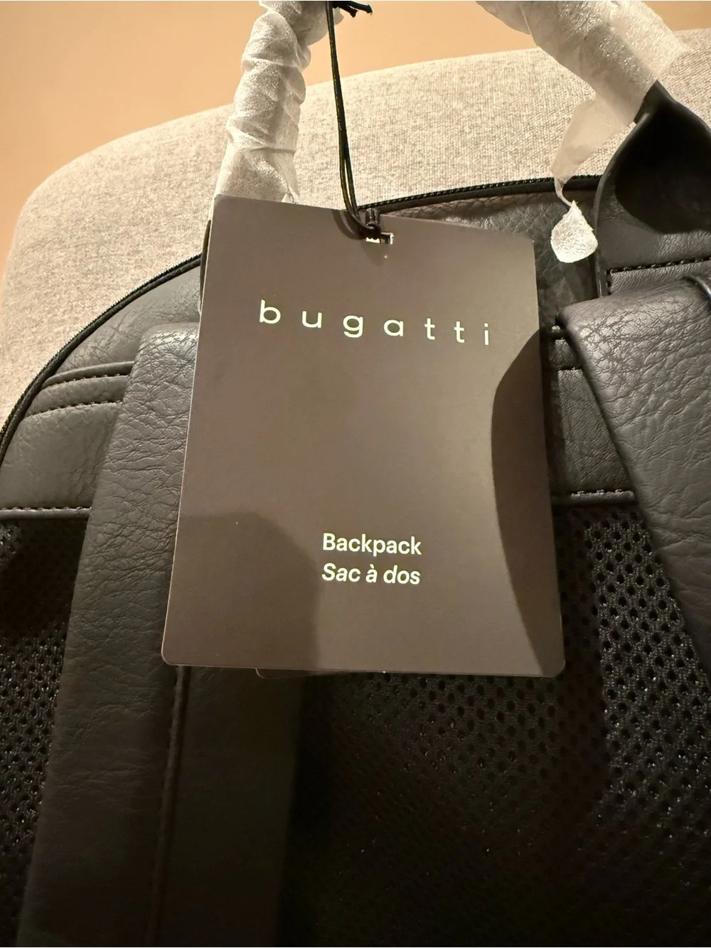 Bugatti Black Men's Leather Palermo Backpack